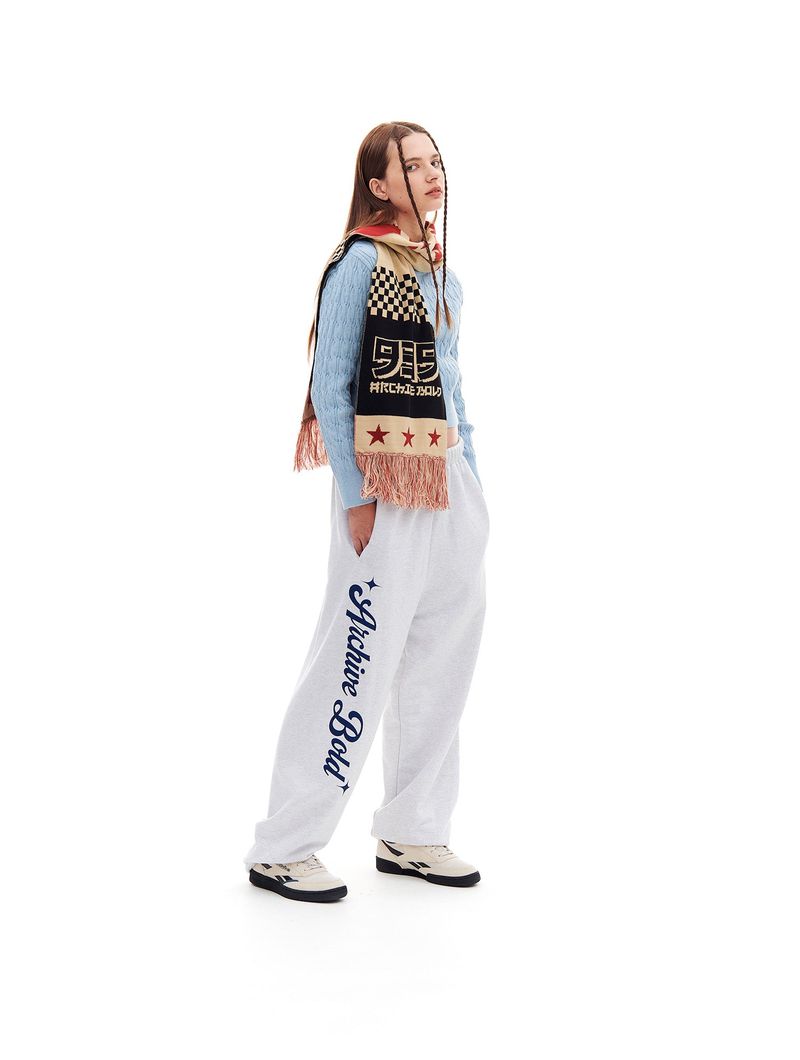 AB GLITCH SWEAT PANTS (LIGHT GRAY)