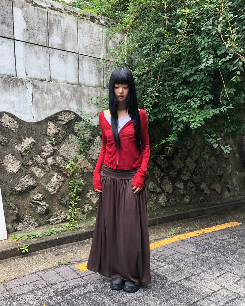 WONDER WONDER（ワンダーワンダー）の「Henin Maxi Long Skirt（Skirts）」