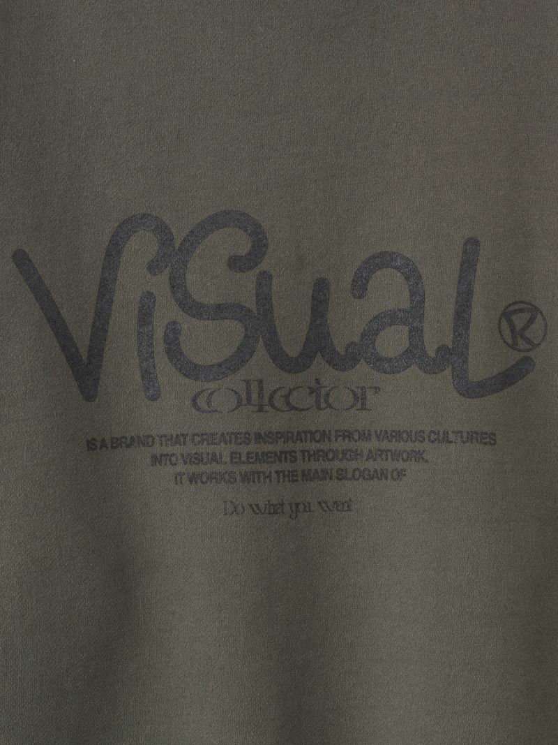 drawing artwork sweatshirt [khaki]
