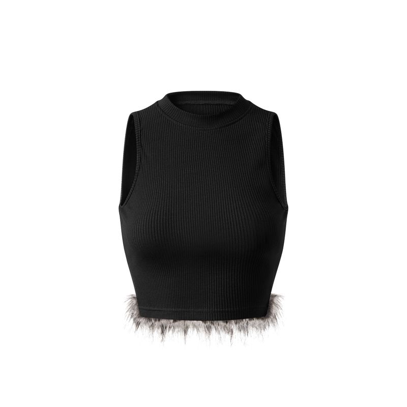 Aesir Studios（アースィア・スタジオ）の「WOMEN - Freya - Faux fur - Tanktop（Tops）」