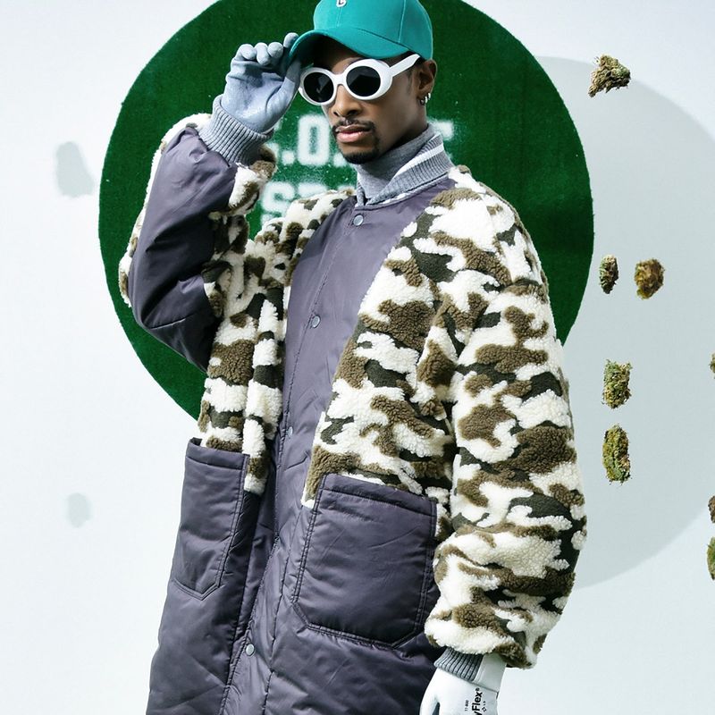 Reversible Wool-Blend Varsity Coat