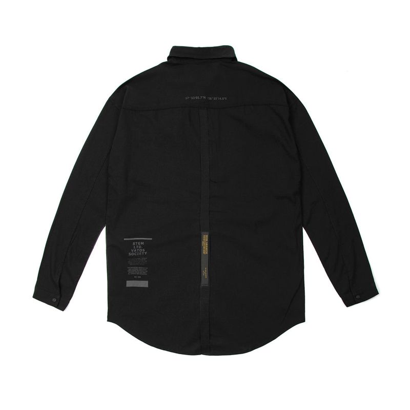 TECH LINEN OVERSIZED SHIRTS OLIVE