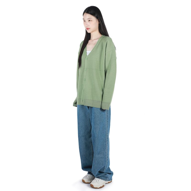 OVERSIZED CARDIGAN APPLE GREEN
