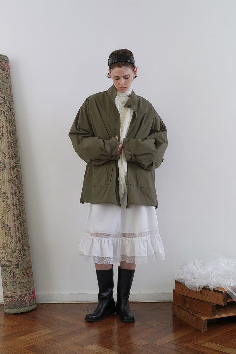 Faye lace skirt_ivory