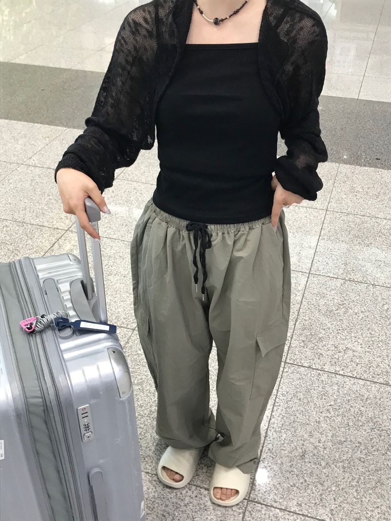 Daily nylon cargo pants