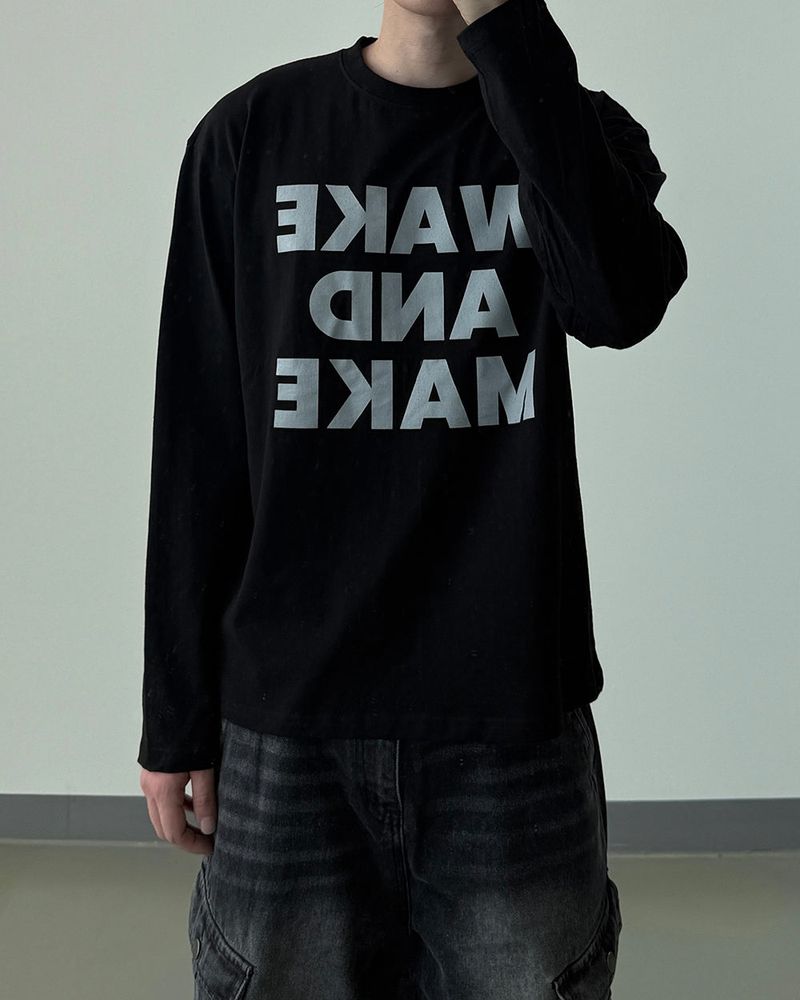 Text Regular Fit Long Sleeve