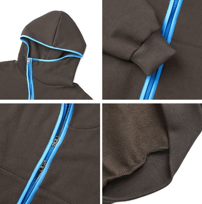 Liane Curved Brushed Hood Zip-Up