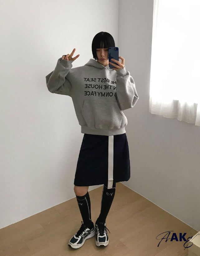 (Lining Brushed) HOUSE SOLID HOODIE