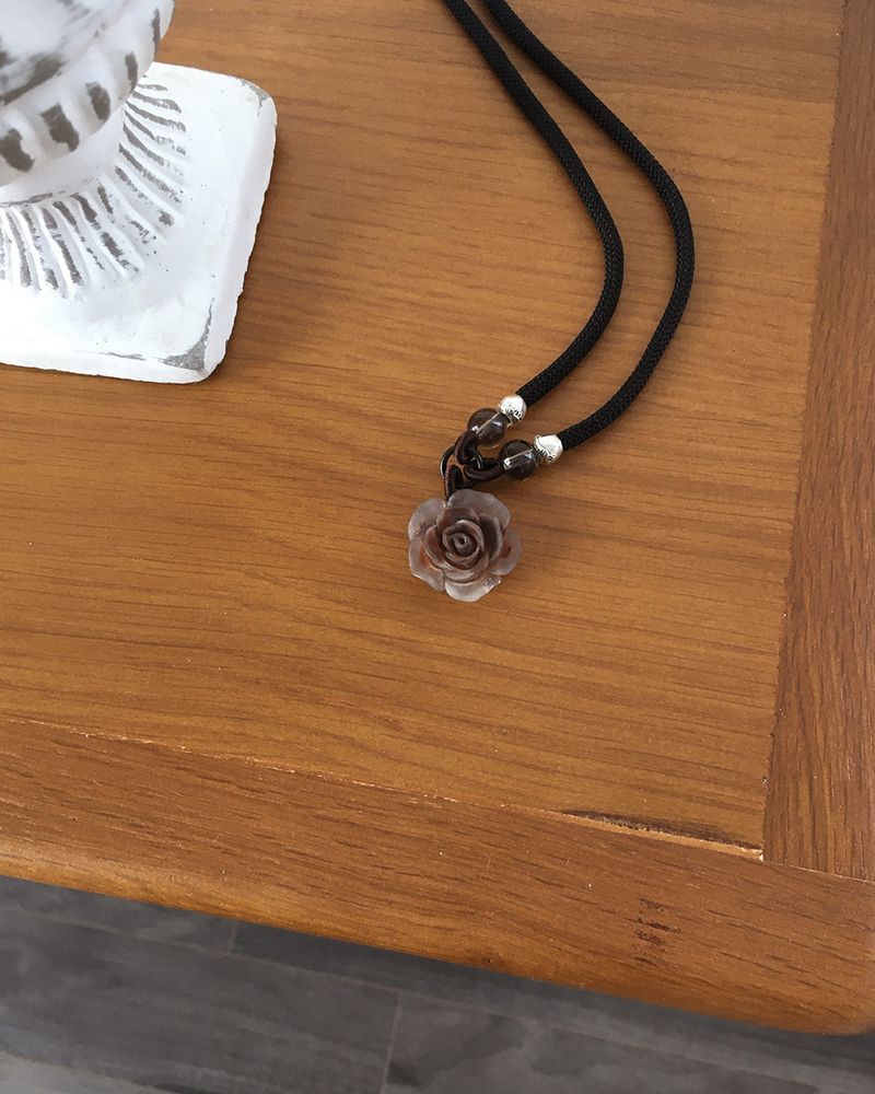 Etin Rose Gemstone Necklace