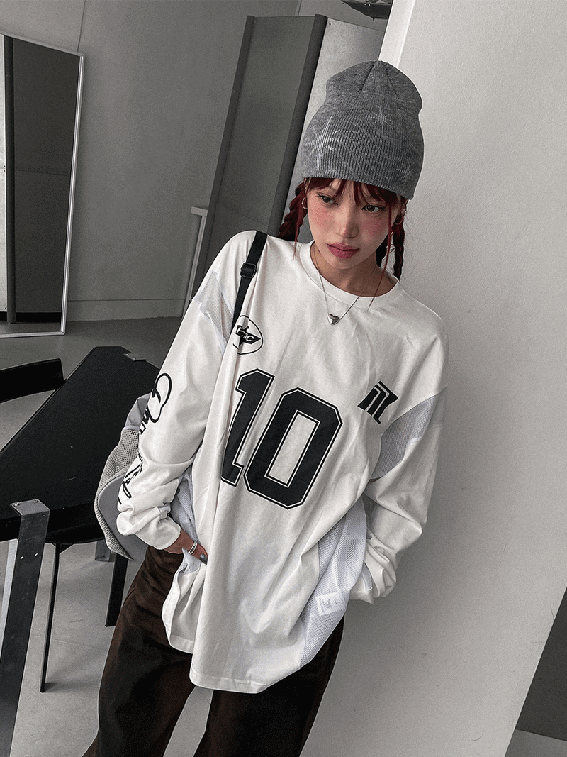 ULAN（ユレン）の「ナンバーハーフマッシュスポーティジャージ（Tops）」