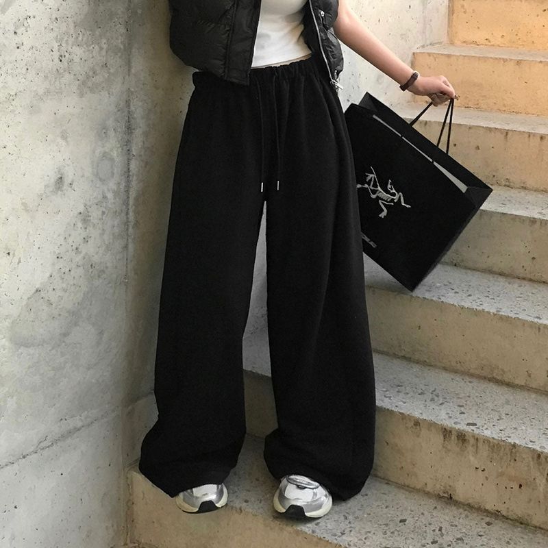 [BELLIDE MADE] スリットラインワイドトレーニングパンツ