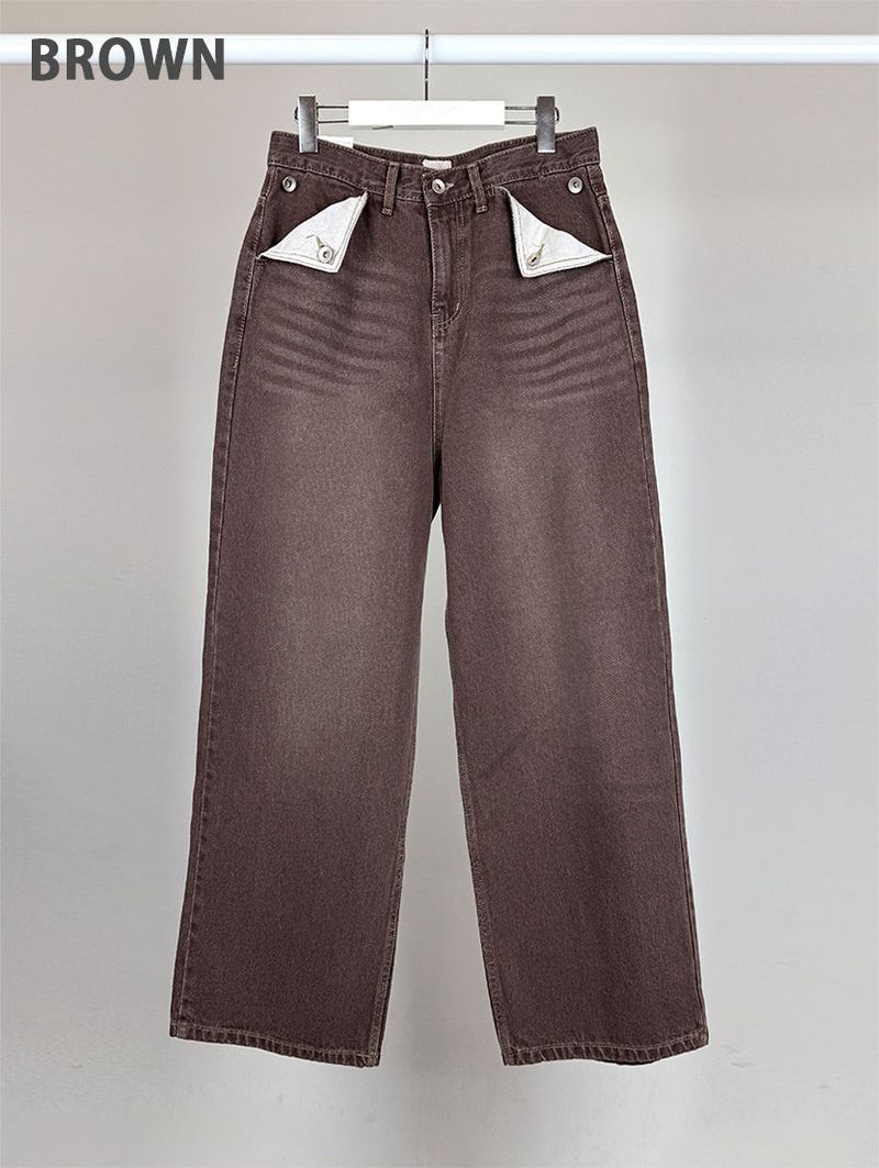 RETRO POCKET POINT JEANS (3C)