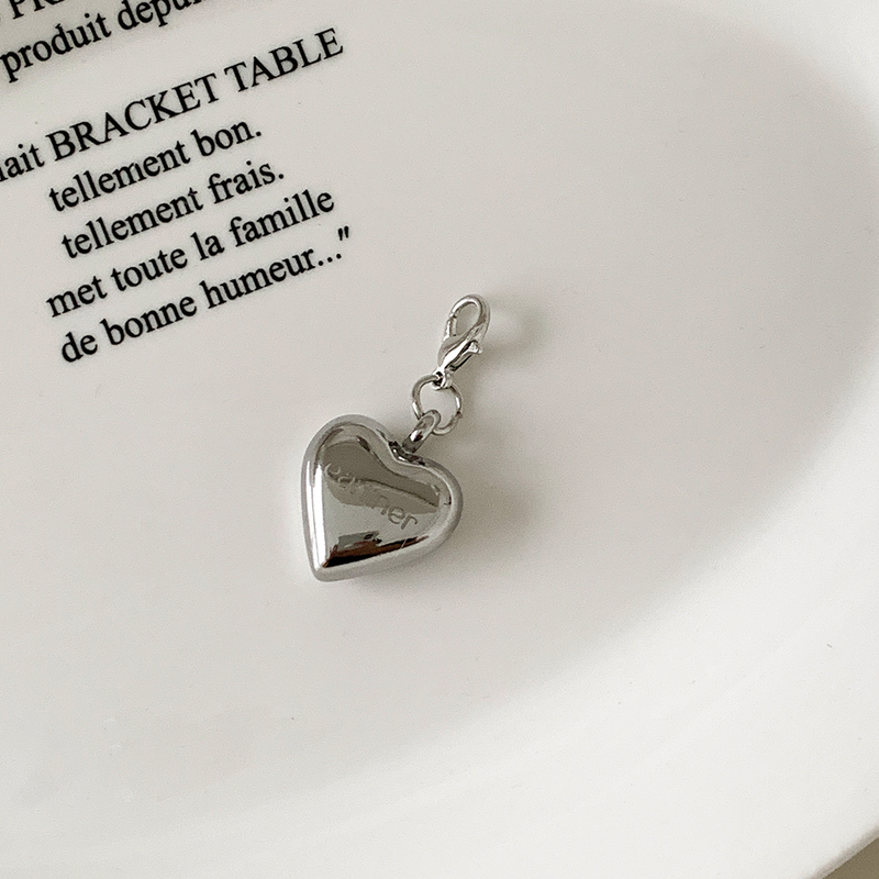 [handmade] heart logo keyring