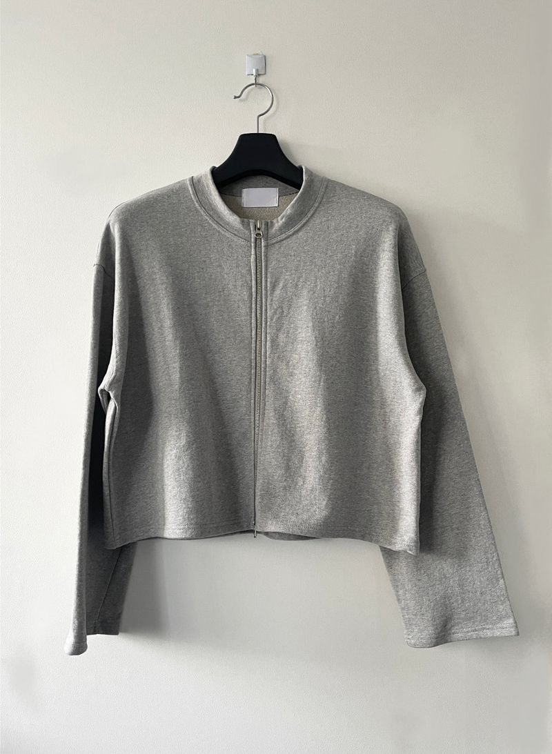 Melange twoway jacket