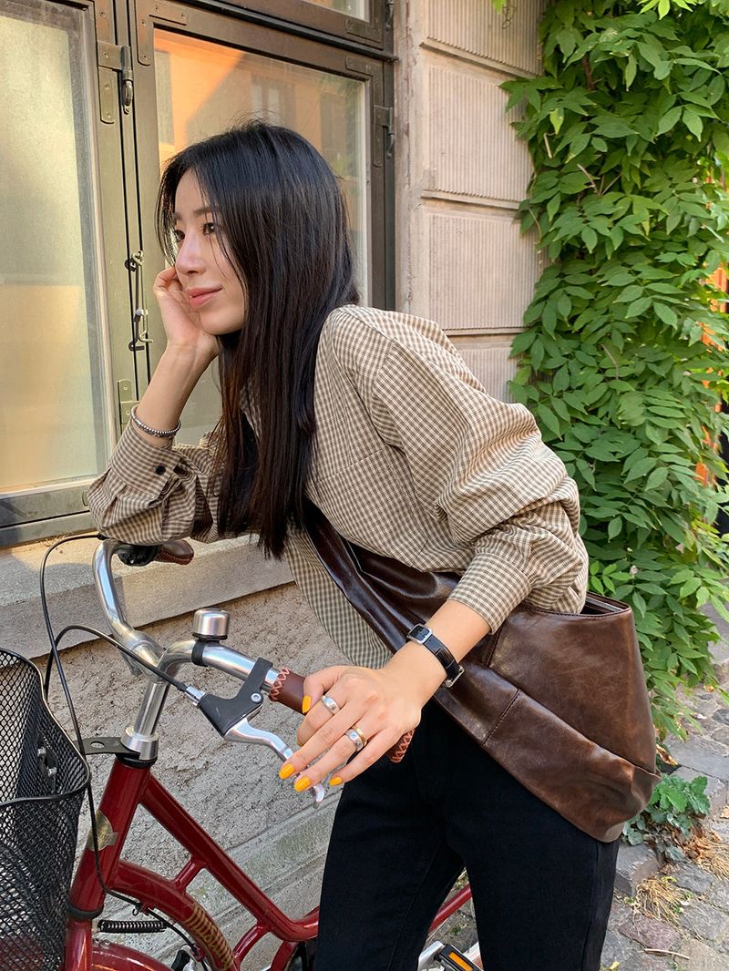 TRENDY APPAREL（トレンディー アパレル）の「[MADE] Chestnut Checkered Shirt（Tops）」