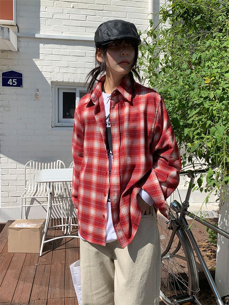 CREAM CHACK SHIRT (2C)