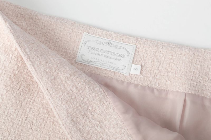 Carrie tweed skirt - pink
