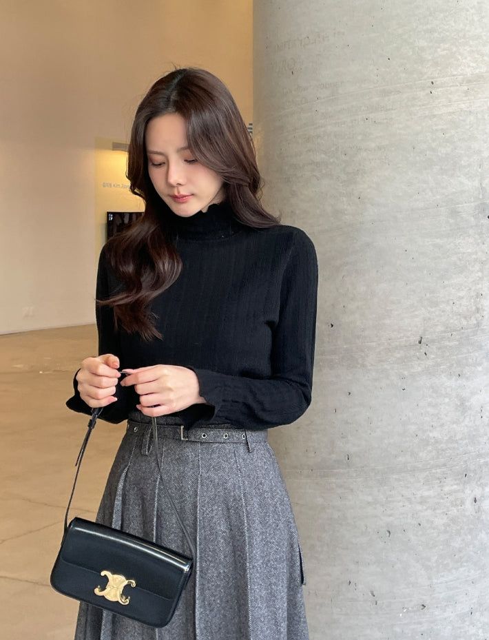 Seca Smoke Brushed Lace Polar Knit