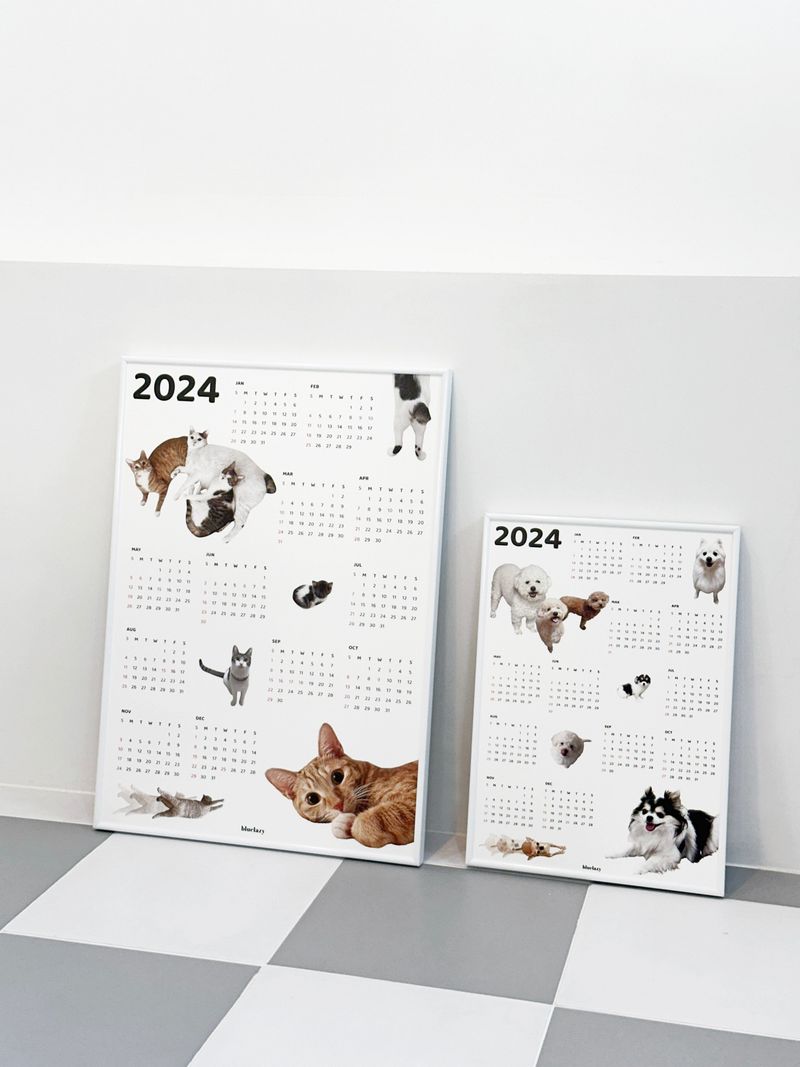 2024 DOG POSTER CALENDAR [A3]