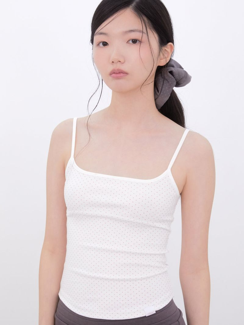 Dot Two-Tone Sleeveless (IVORY)