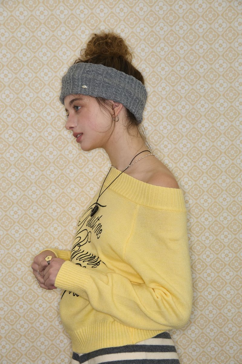 Bobby knit head band (Gray)