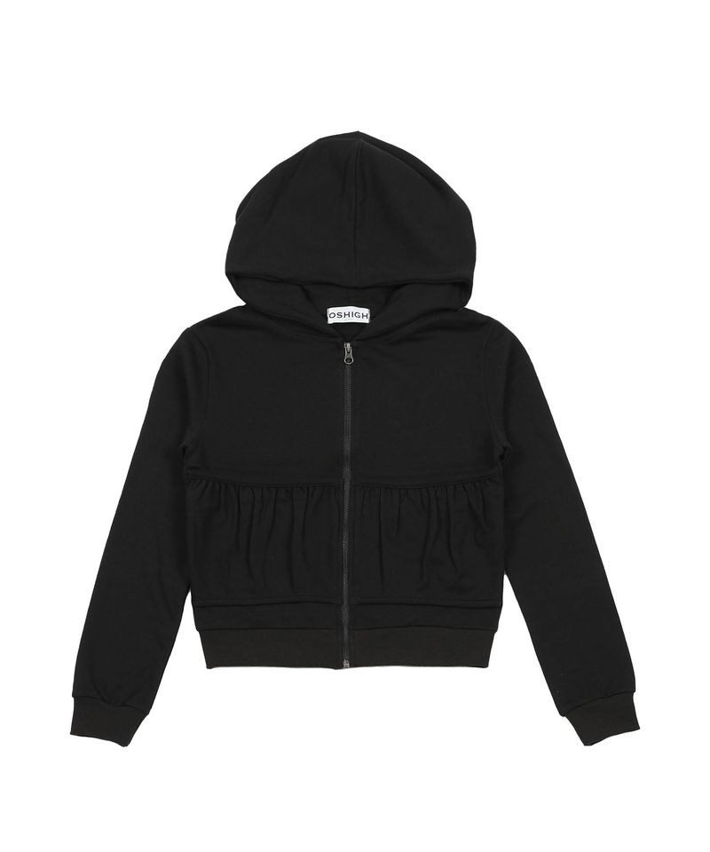 OSHIGH（オスハイ）の「 WRINKLE HOOD ZIP UP BLACK（Tops）」