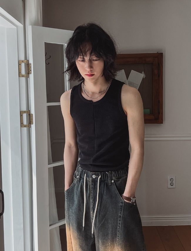 Prow Unbalanced Cutting Sleeveless