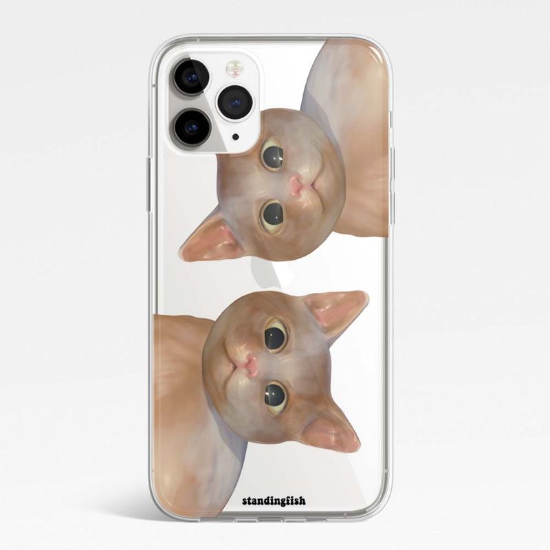 standingfish(スタンディングフィッシュ)の「Meow_A Phone Case (jell hard)(Smartphone Accessories)」