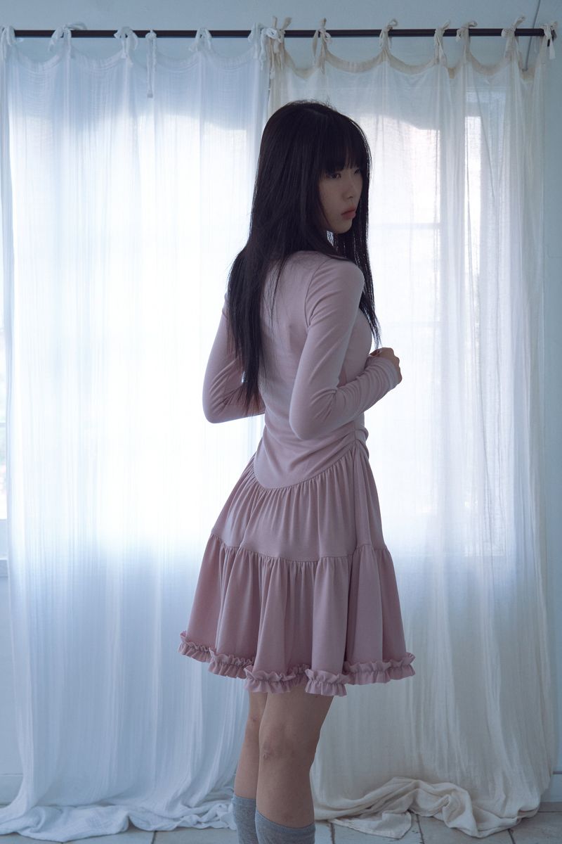 ENLUNANT（エールノント）の「チュチュジャージドレス_ピンク（ワンピース/ドレス）」