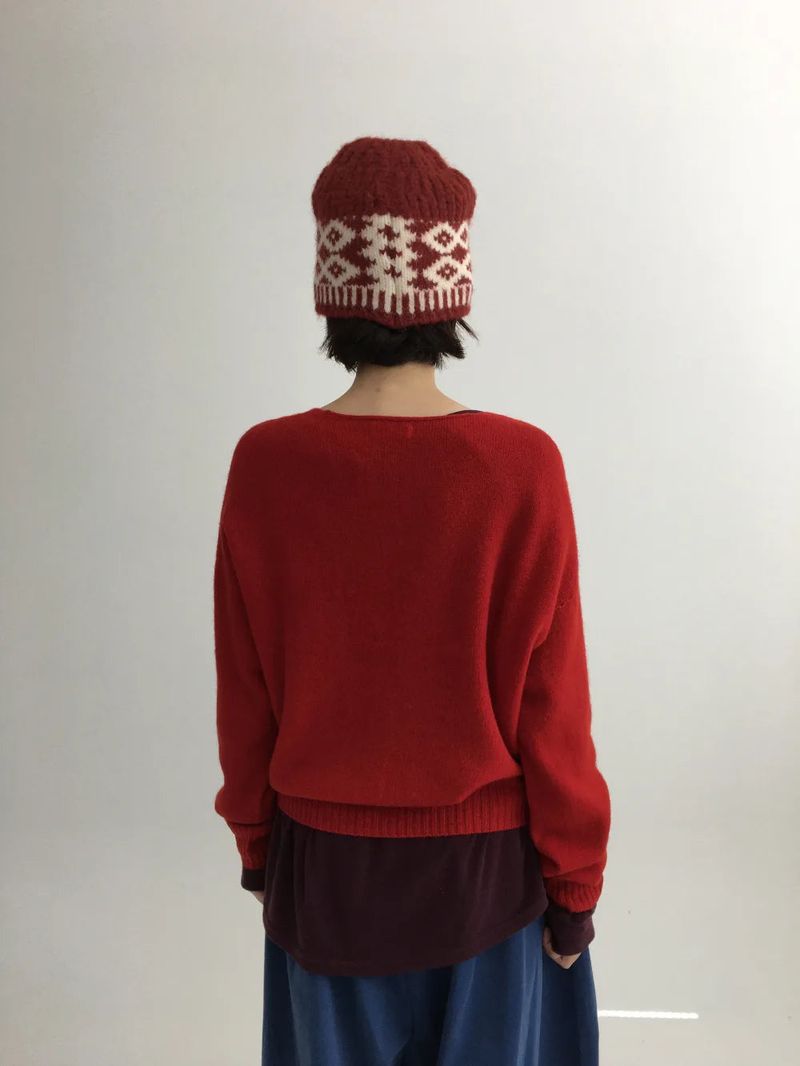 Pattah Nordic Knit Hat (4color)