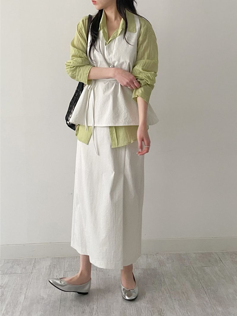 INCHANT ME（インチャントミー）の「[Set-up Available] Catch Slit Banding Long Skirt（Skirts）」