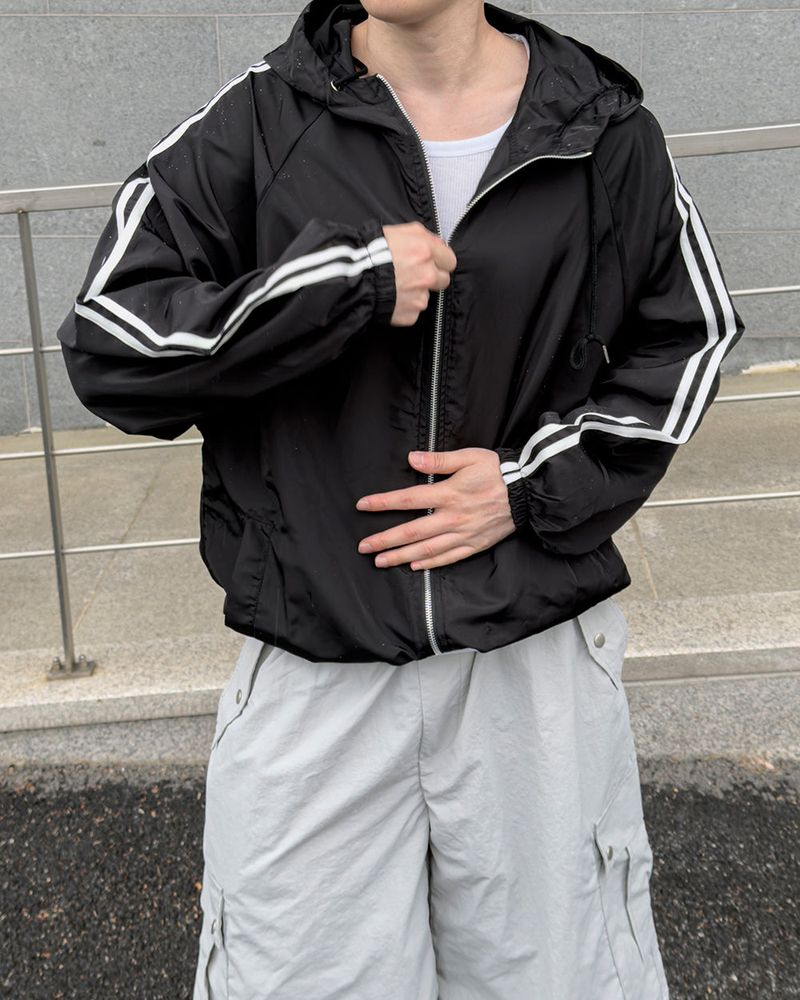 Dian Lightweight Hood Track Windbreaker