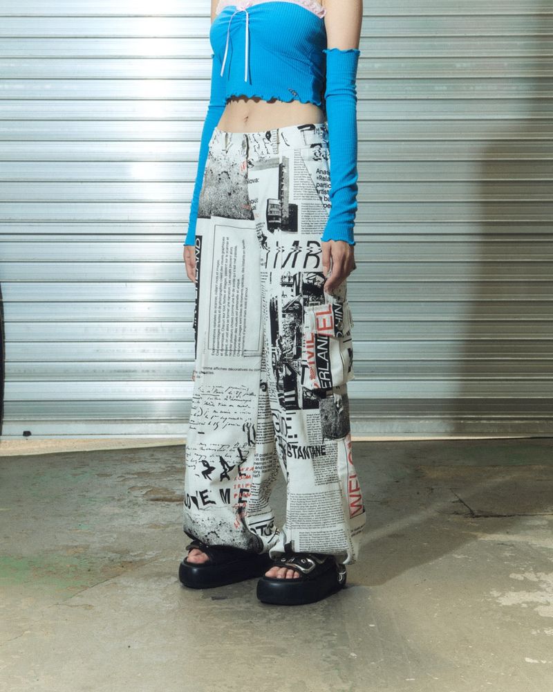 CHERRYQUIRI(チェリーキュリー)の「denim cargo pt - ivory(Pants)」