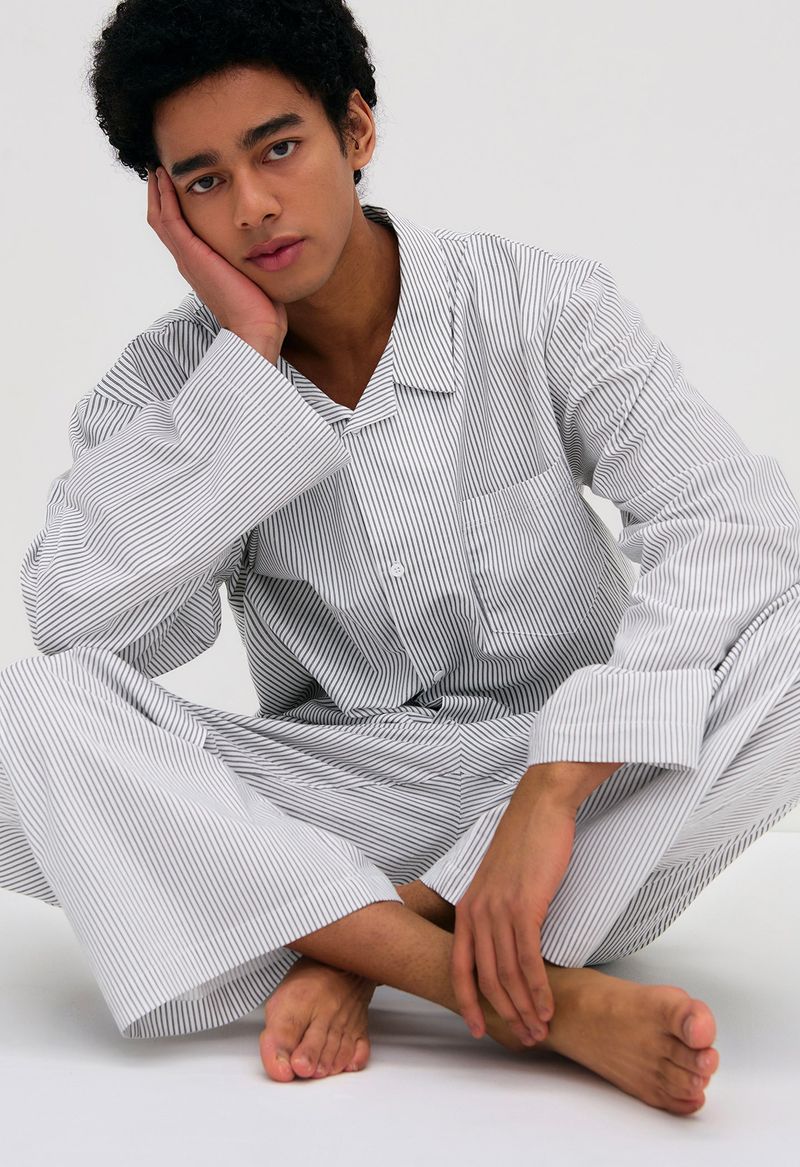 Stay Stripe Pajamas Long Set (3 Colors)