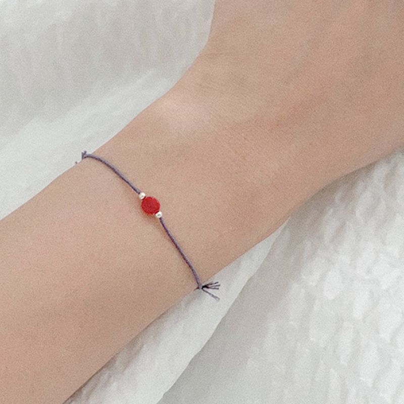 Coral Silver ball Bracelet (10color)