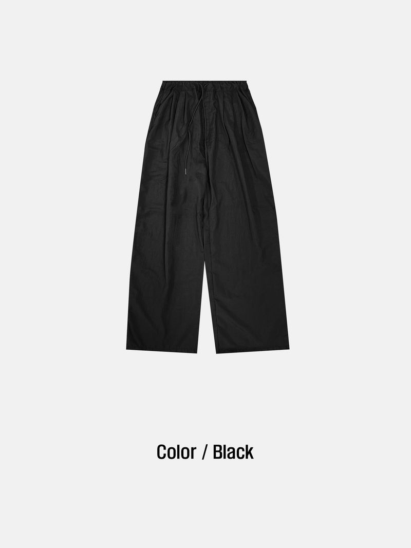 post nylon wide pants(4colors)