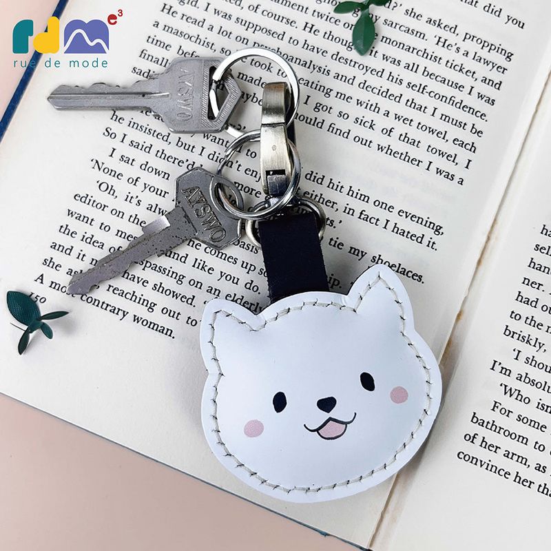 Shiba Inu Genuine Leather Keychain