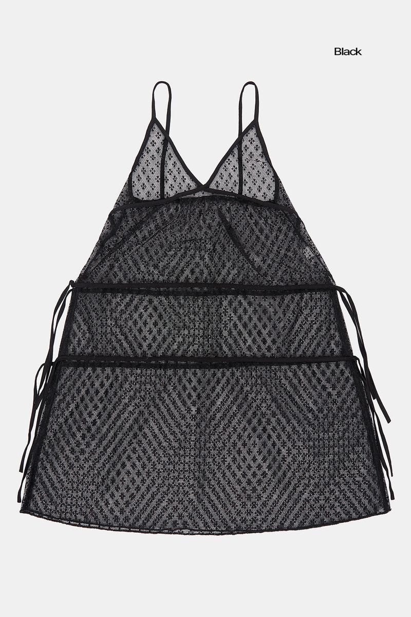 Rabia side slit slip one-piece