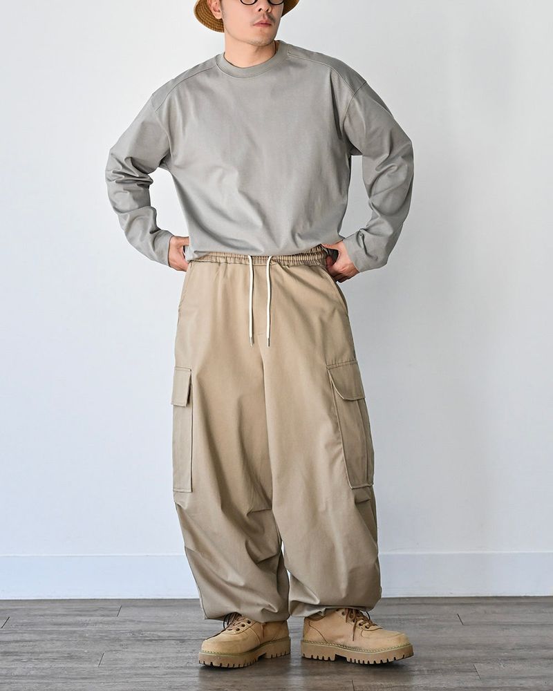 SIO WIDE CARGO PANTS BG