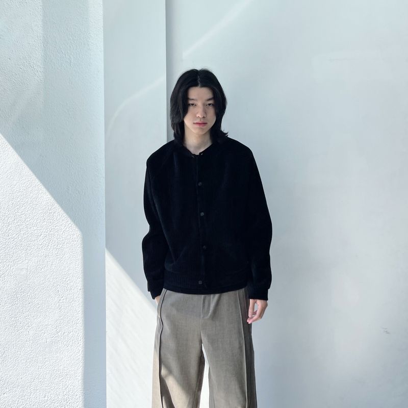 Vintage Ribbed Crewneck Knit Sweater