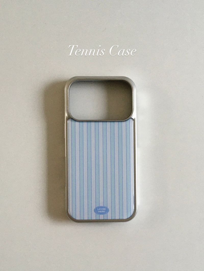 lovinhere(ラビンヒア)の「Tennis Epoxy Silver Case(Smartphone Accessories)」