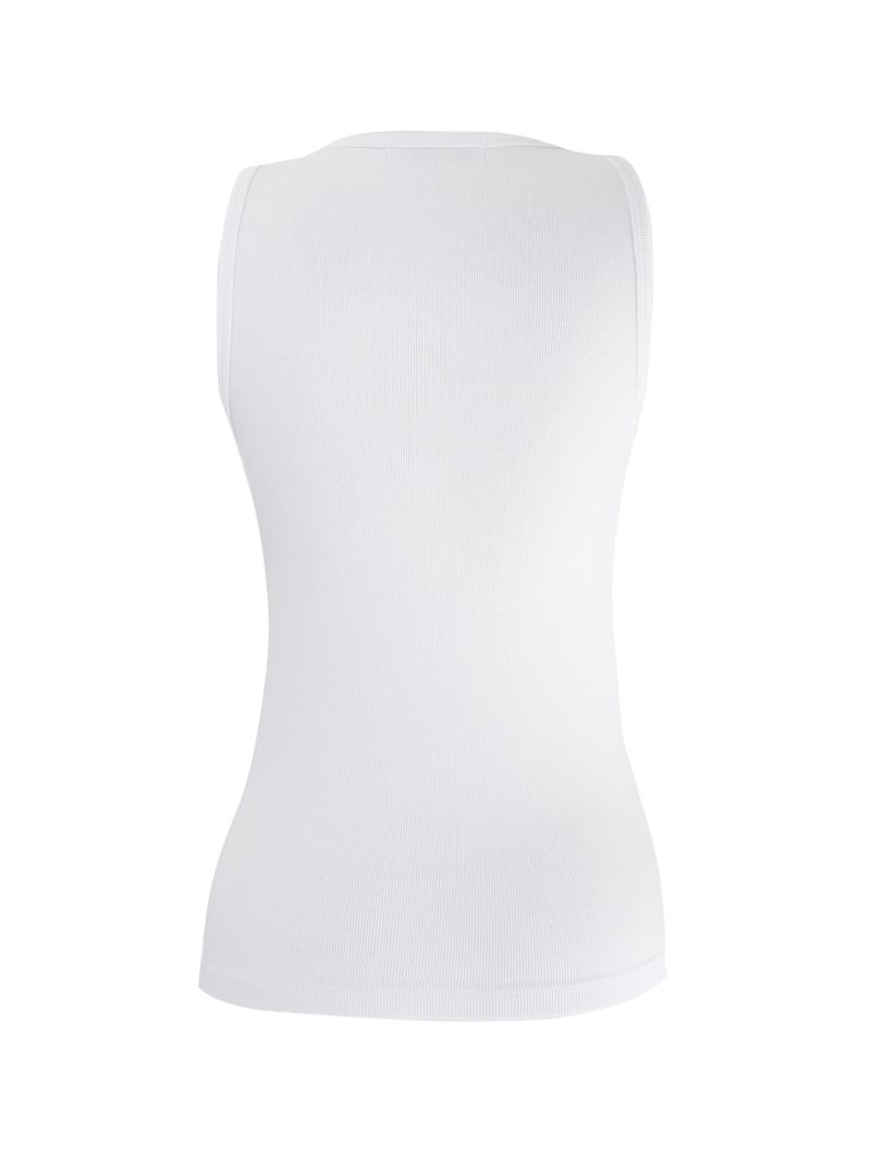 silent symbol eyelet sleeveless (white)