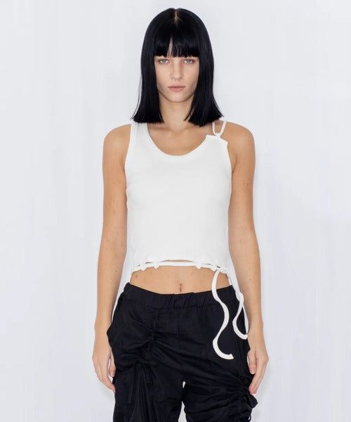 VIAVANDA（ヴィアヴァンダ）の「BELT LOOP TANK（Tops）」