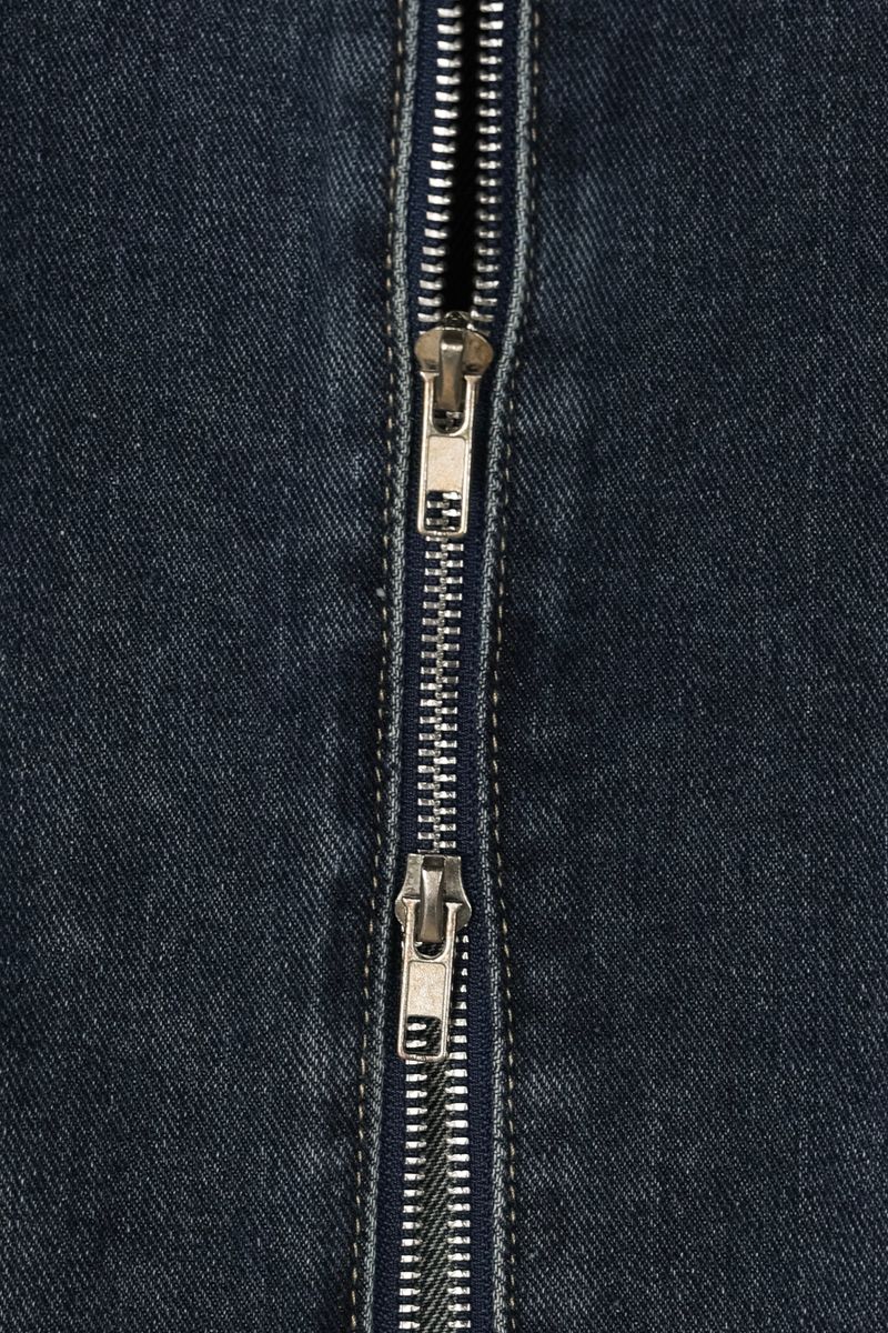 MG incision biker denim jacket (2 colors)