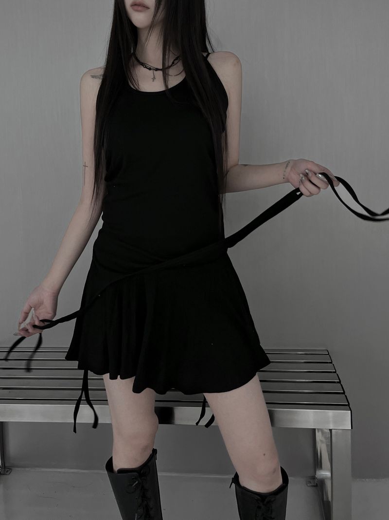 strap skirt sleeveless (3color)