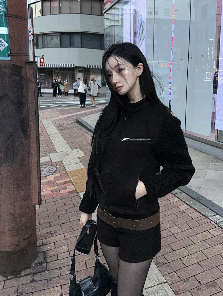 Dark Suede Bodyfit Jacket
