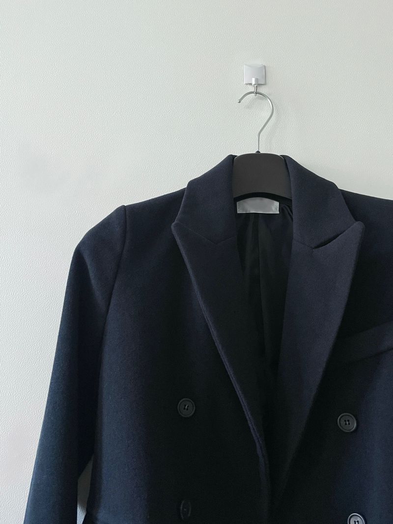 Muse wool collar short coat