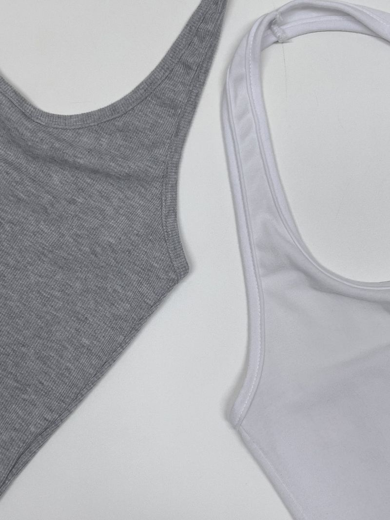 Basic Halter Neck Sleeveless
