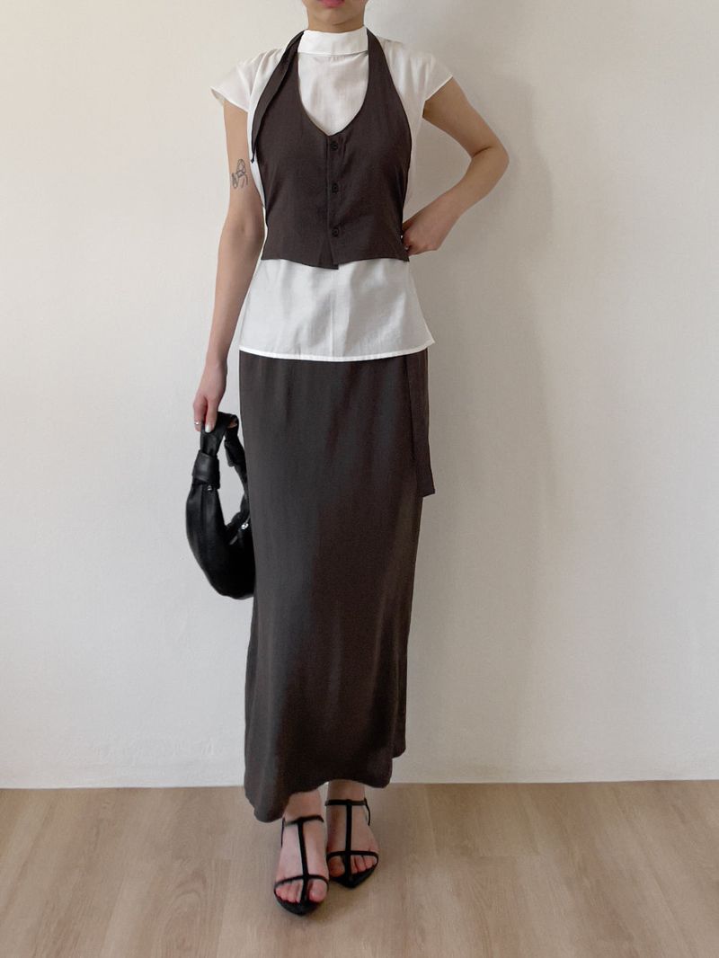 Helena Strap Long Skirt