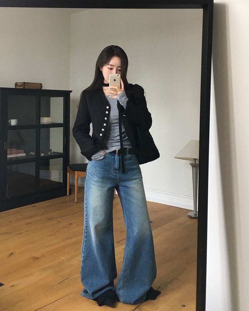 Nerf Flare Silhouette Denim Pants